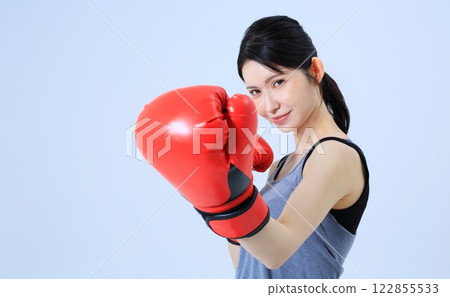女拳擊手的形象 122855533
