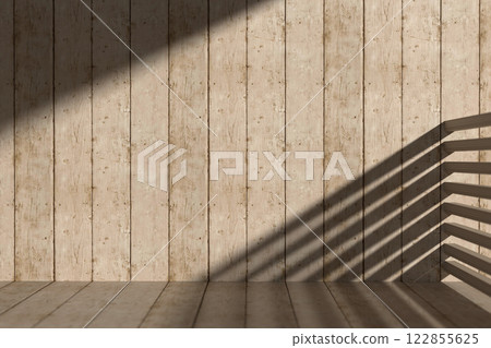 Wood background with natural sunlight. 3d rendering. Wood background with natural sunlight. 3d rendering. 122855625