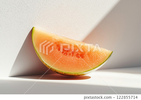 Simple melon slices in natural light Simple melon slices in natural light 122855714
