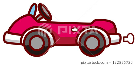 簡單可愛的敞篷車向量插圖圖標 簡單可愛的敞篷車向量插圖圖標 122855723