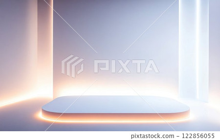Minimalistic Gallery with Light Installations 122856055