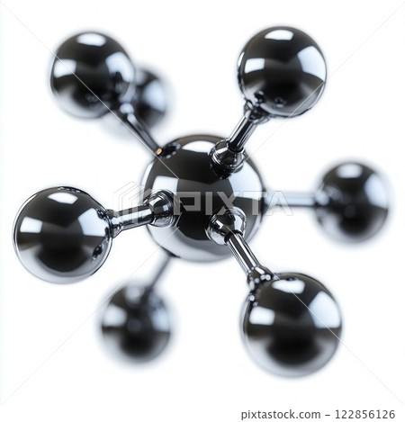 Molecule Structure Isolated on White Background 122856126
