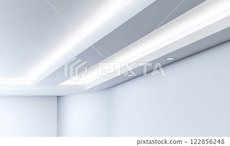 Bright Modern Workspace with Recessed Ceiling Lighting 122856248