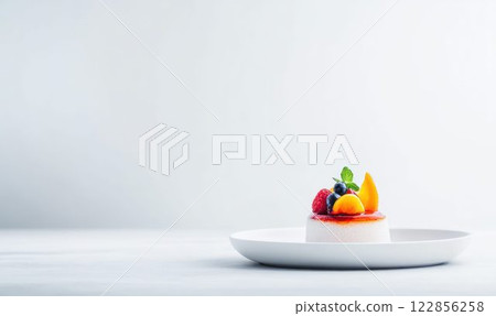 Modern Molecular Gastronomy Dishes with Vibrant Colors 122856258