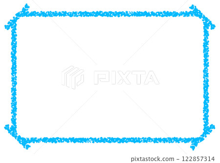 手繪蠟筆素材背景框 122857314