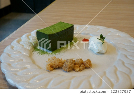 Desserts made with matcha Desserts made with matcha 122857927