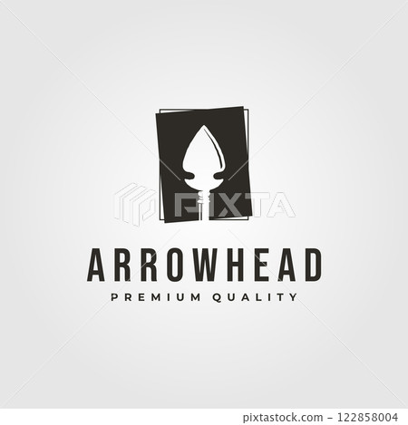 vintage arrowhead logo native america vector symbol illustration design vintage arrowhead logo native america vector symbol illustration design 122858004