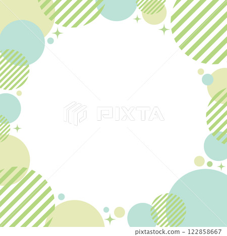 Yellow-green, green, geometric, polka dot, frame, glitter, square 122858667
