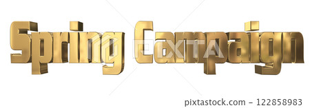 3DCG characters "Spring Campaign" Gold 122858983