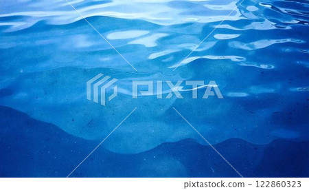 商務或酷炫波浪形象藍色漸層抽像水彩背景時尚設計 122860323