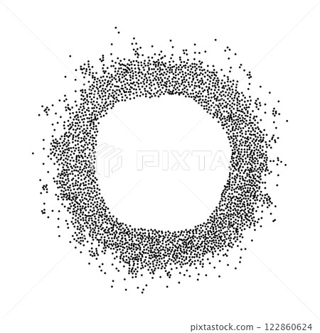 Round dotted frame 122860624