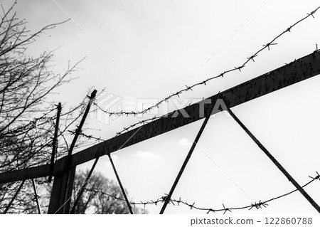 Barbed Wire Against the Sky 122860788