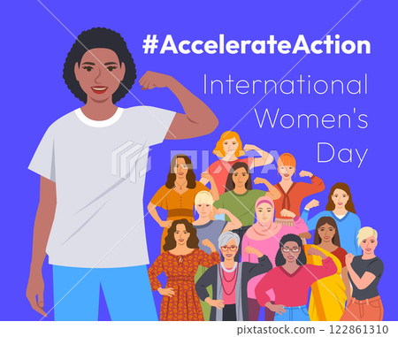 Accelerate Action International Women's Day poster 122861310