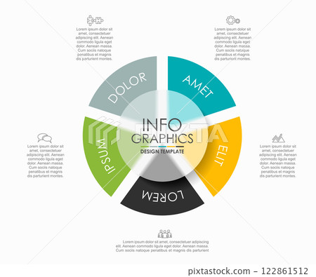 Infographic design template with place for your data. Vector illustration. 122861512