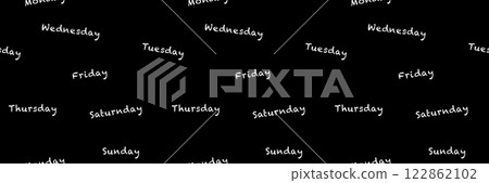 Vector seamless pattern with white text on black background Vector seamless pattern with white text on black background 122862102