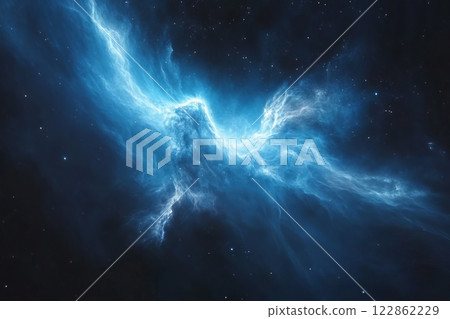 Nebula in space, with starry night cosmos galactic sky. Nebula in space, with starry night cosmos galactic sky. 122862229