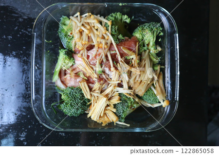 raw pork or sliced pork and vegetable for cook raw pork or sliced pork and vegetable for cook 122865058