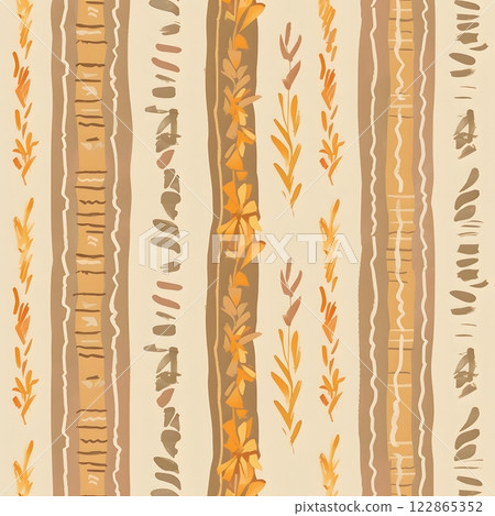 Abstract Vintage Pattern Channeling Ancient Civilizations Intricate Motifs Warm Earthy Tones Repeating Design 122865352