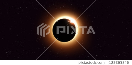 deep space solar eclipse 122865846