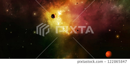 Deep Space Futuristic Banner Deep Space Futuristic Banner 122865847