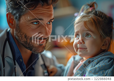patient receiving chemotherapy treatment in a specialized oncology unit 122866048