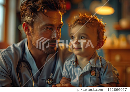 patient receiving chemotherapy treatment in a specialized oncology unit 122866057