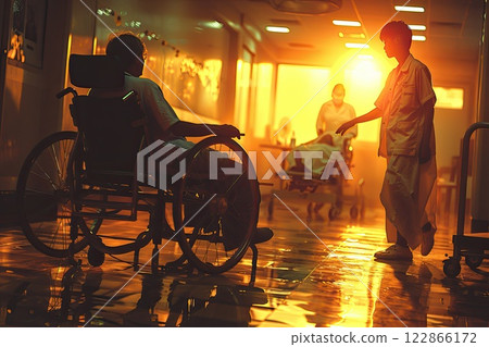 Healthcare workers conducting a health fair and providing free screenings Healthcare workers conducting a health fair and providing free screenings 122866172