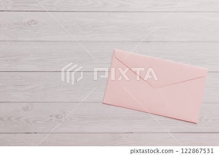 Envelope on the desk Envelope on the desk 122867531