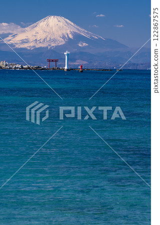 《Kanagawa Prefecture》 View of Mt. Fuji and the ocean / Morito coast 《Kanagawa Prefecture》 View of Mt. Fuji and the ocean / Morito coast 122867575