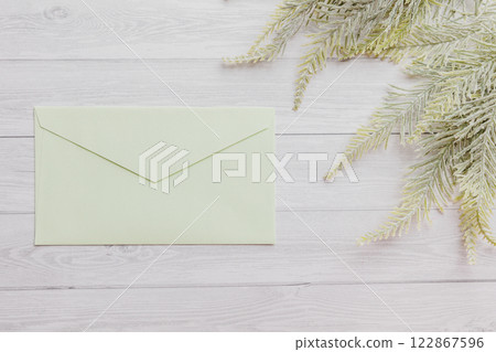 Envelope on the desk Envelope on the desk 122867596