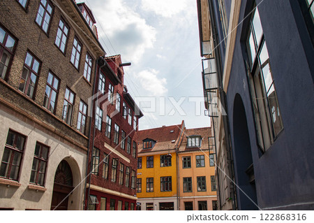 House facade in Copenhagen, Denmark. Real estate investment. House facade in Copenhagen, Denmark. Real estate investment. 122868316