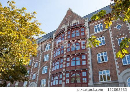 Copenhagen Denmark facades of old houses christianshavn canal 122868383