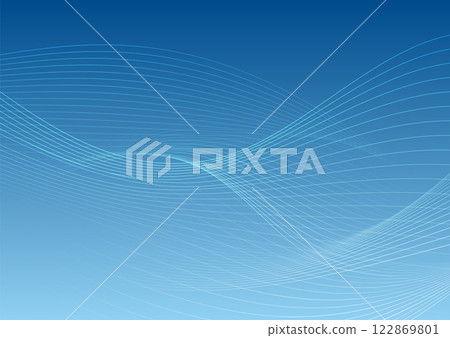 Blue minimal wavy lines abstract corporate bright background Blue minimal wavy lines abstract corporate bright background 122869801