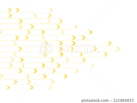 Bright yellow minimal arrows abstract hi-tech background 122869833