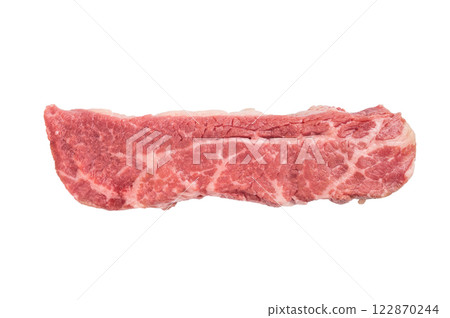 Raw Tri Tip Steak from Black Angus beef meat isolated on white background Raw Tri Tip Steak from Black Angus beef meat isolated on white background 122870244