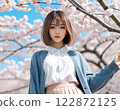 櫻花,春風中的女子肖像 2 櫻花,春風中的女子肖像 2 122872125