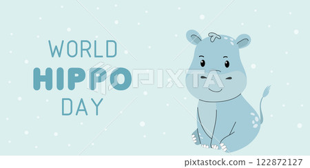 World Hippo Day banner World Hippo Day banner 122872127