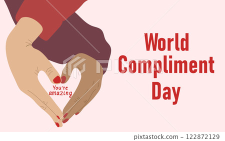 World compliment day banner.  122872129