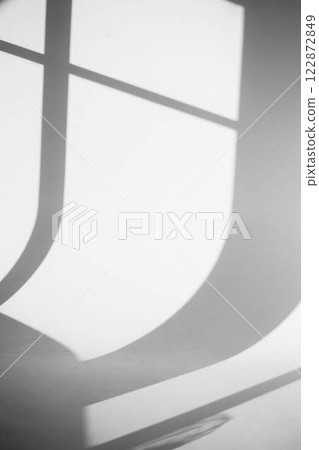 The play of light and shadow on the white wall of the cyclorama. Photo studio, artist's studio The play of light and shadow on the white wall of the cyclorama. Photo studio, artist's studio 122872849