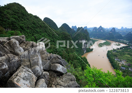 Beautiful landscape of yangshuo county, China 122873813