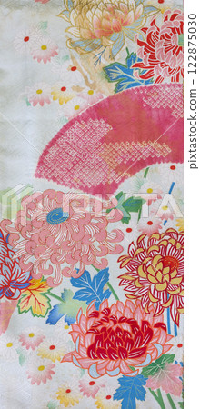 Japanese pattern silk fabric dyeing old cloth Japanese pattern Japanese style Japanese pattern silk fabric dyeing old cloth Japanese pattern Japanese style 122875030