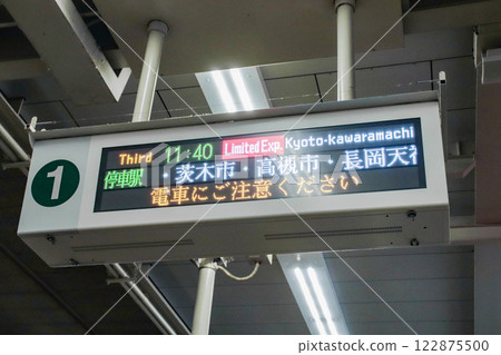 大阪梅田、電子招牌、羅馬字母、大阪市、北區、柴田1丁目 122875500