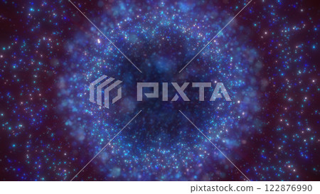 Abstract background with shimmering blue lights and particles creating a dreamy, cosmic atmosphere. Ideal for digital and tech-themed designs Abstract background with shimmering blue lights and particles creating a dreamy, cosmic atmosphere. Ideal for digital and tech-themed designs 122876990