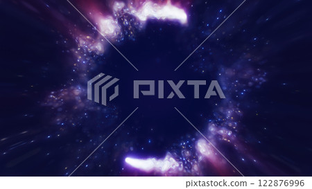 A mesmerizing abstract cosmic portal with vibrant purple light and energy swirling in space. A gateway to another dimension A mesmerizing abstract cosmic portal with vibrant purple light and energy swirling in space. A gateway to another dimension 122876996