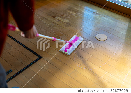 Floor wax application repair 122877009