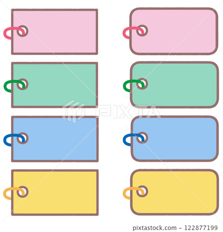 彩色標籤集 彩色標籤集 122877199