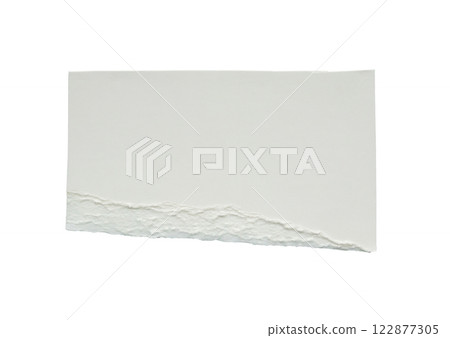White ripped paper torn edges strips isolated on white background White ripped paper torn edges strips isolated on white background 122877305