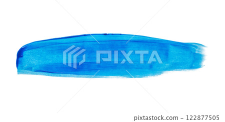 blue brush stroke isolated on white background blue brush stroke isolated on white background 122877505