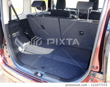 Luggage space in a compact family car 122877555