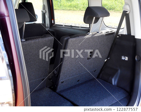 Luggage space in a compact family car 122877557